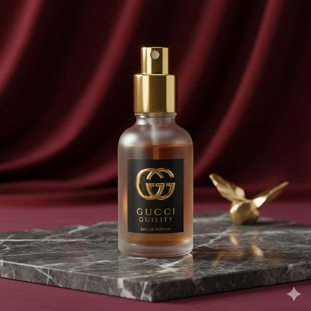 Gucci Guilty in frosted glass bottle