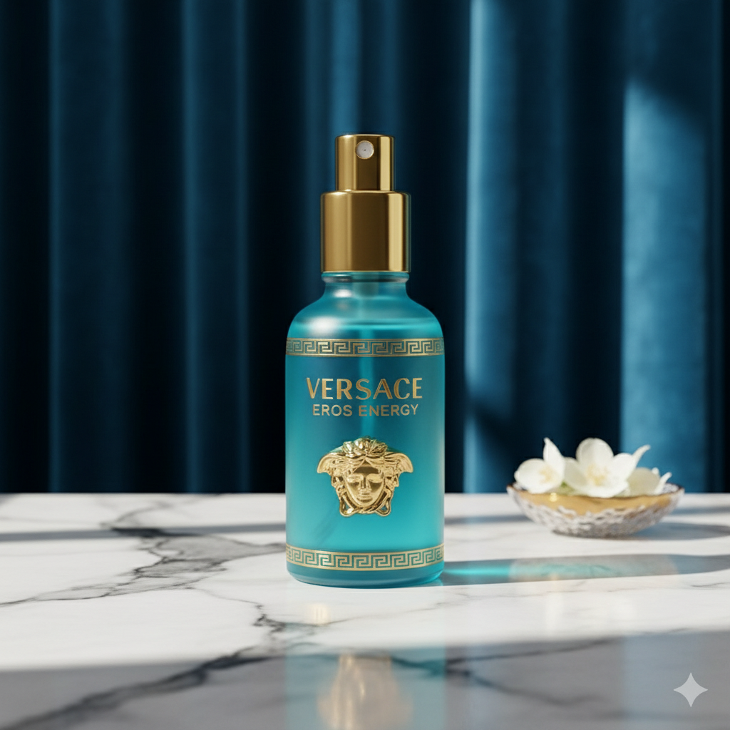 Versace Eros Energy in frosted glass bottle